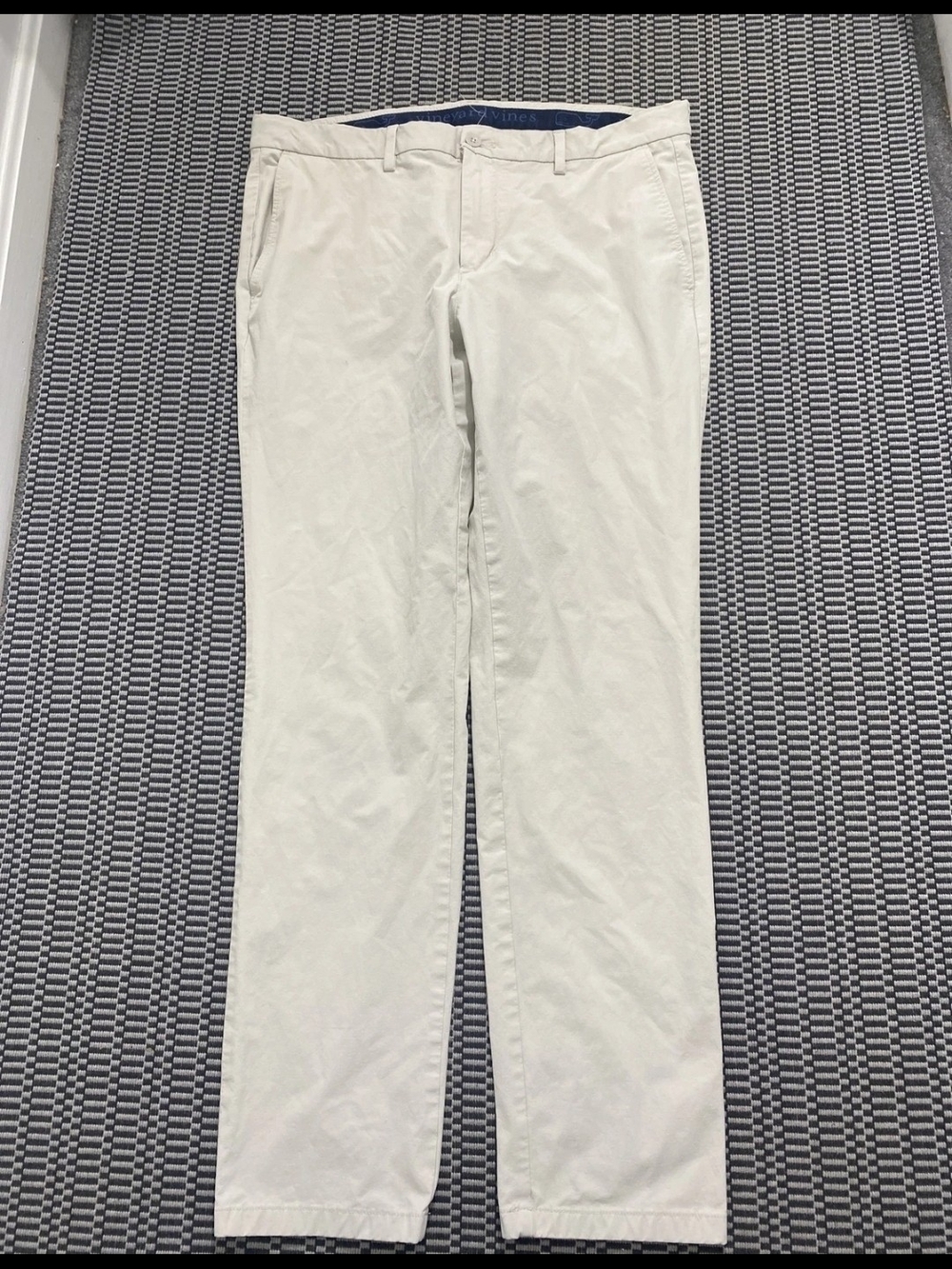 Vineyard Vines Men's Beige Chino Pants - Classic Straight Fit Stretch 40x32